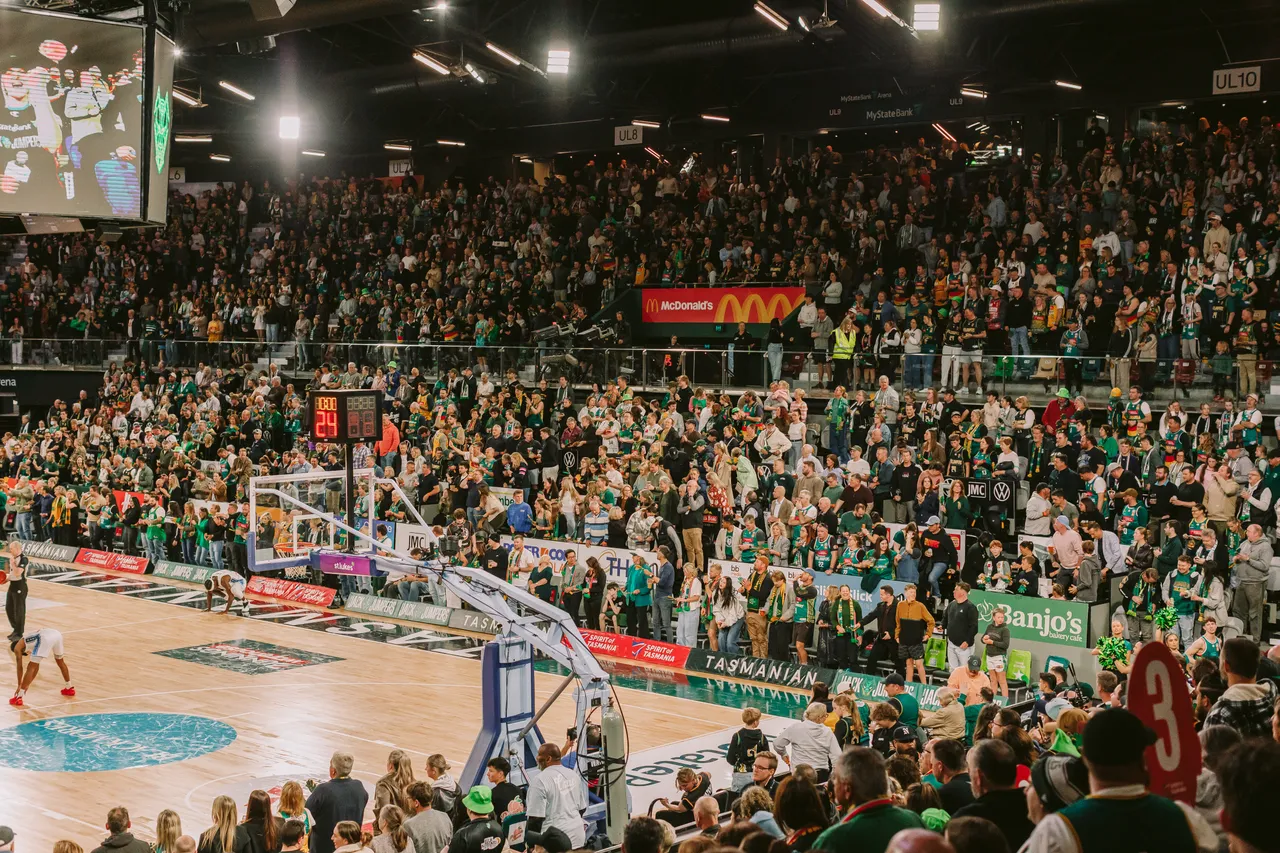 Spectators at MyState Bank Arena