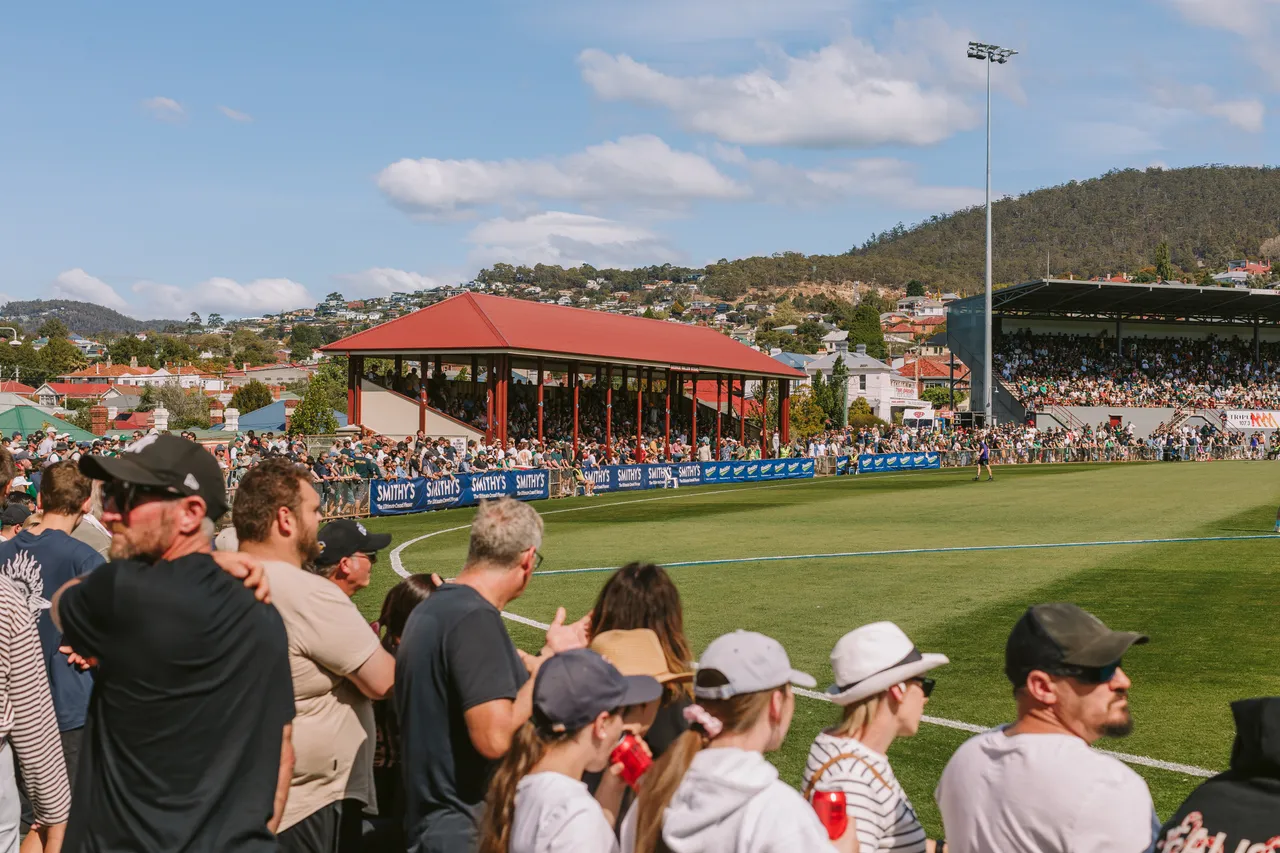 Spectators at Tasmania Devils Game