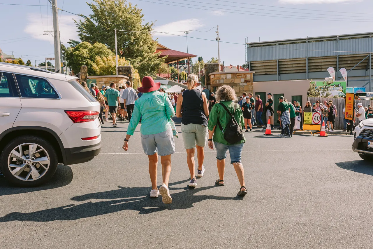 Crowd Outside North Hobart Oval
