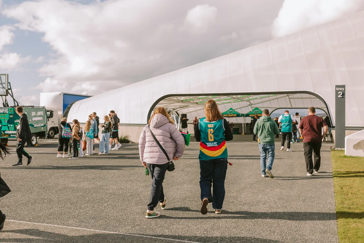 Spectators Entering MyState Bank Arena