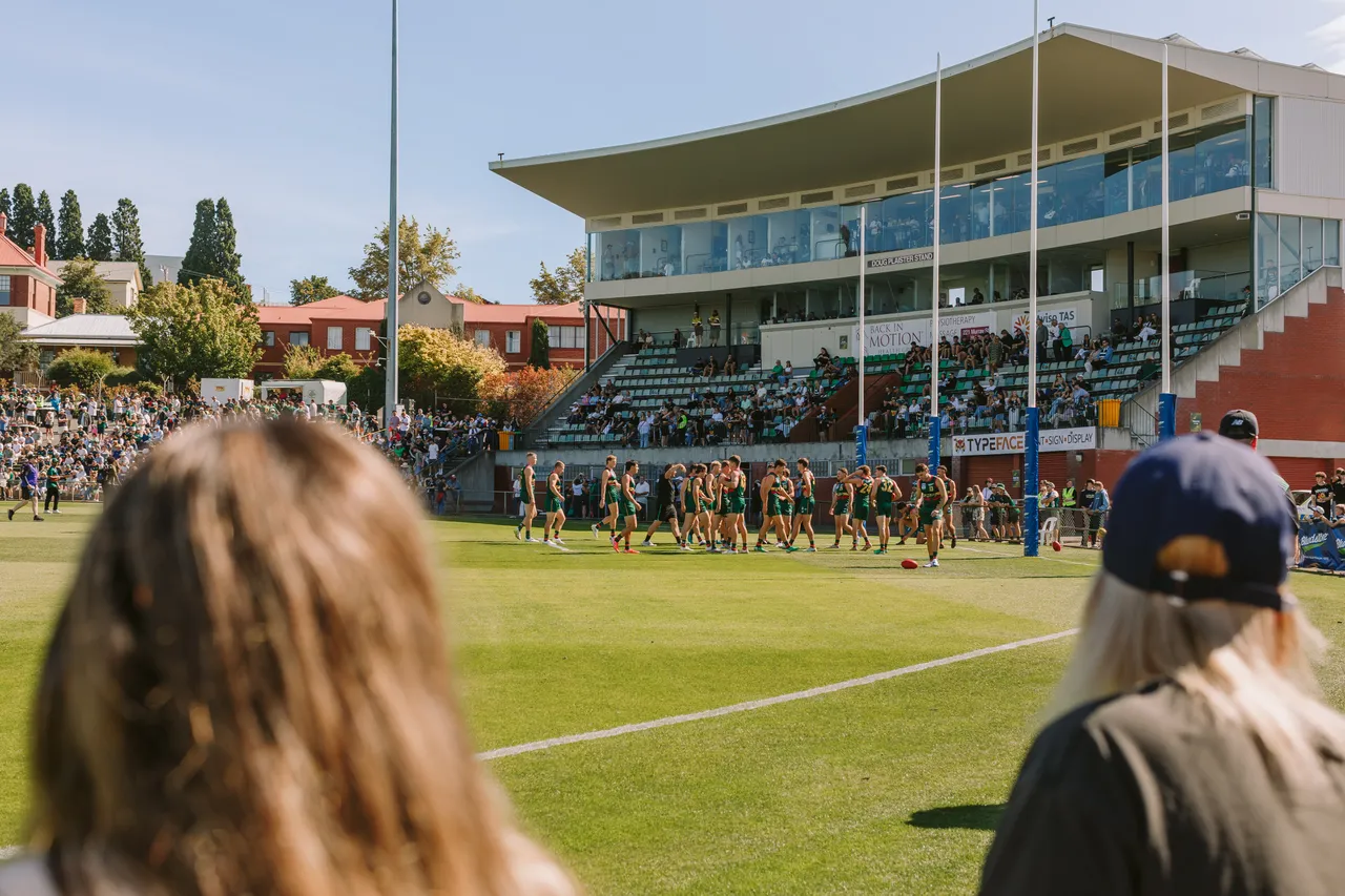Spectators at Tasmania Devils Game