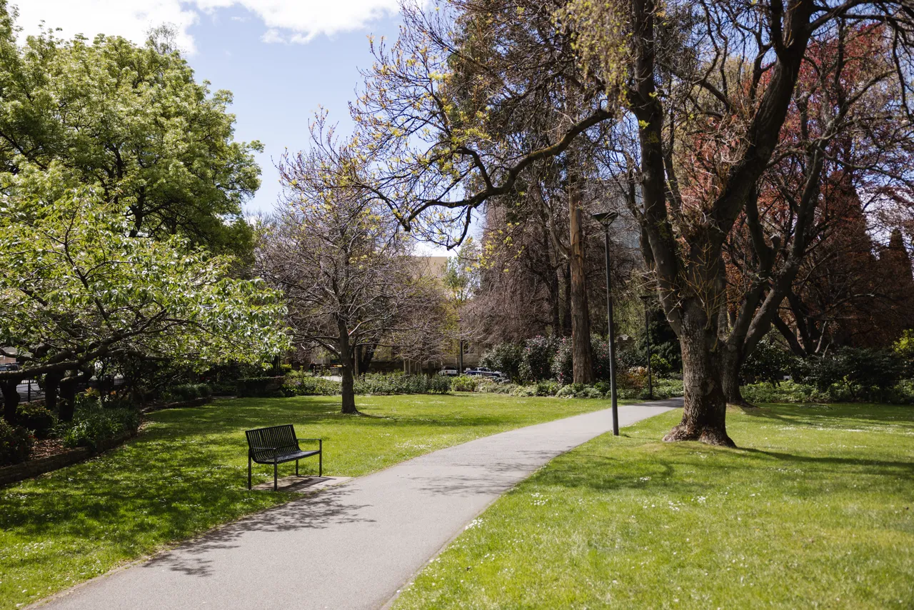 St David's Park in Spring