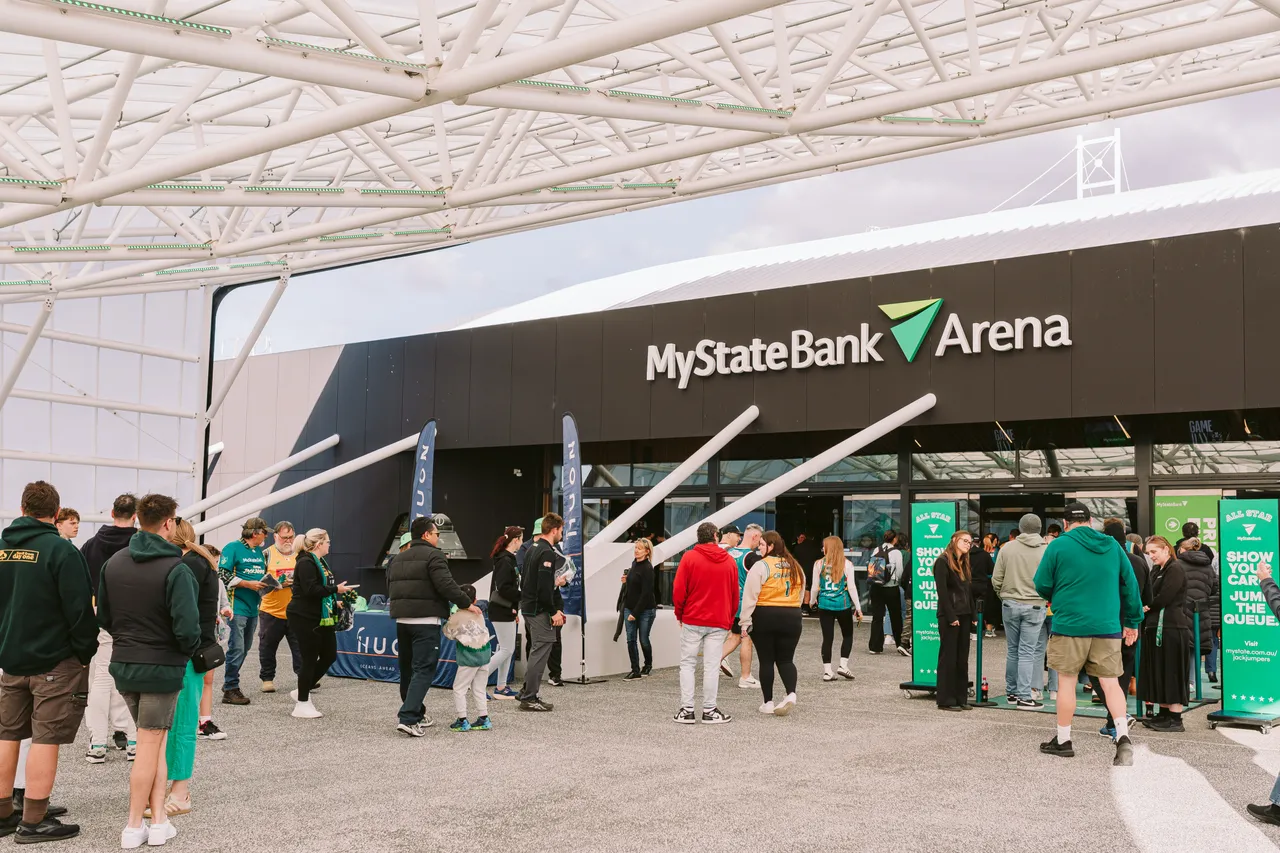 MyState Bank Arena Entrance