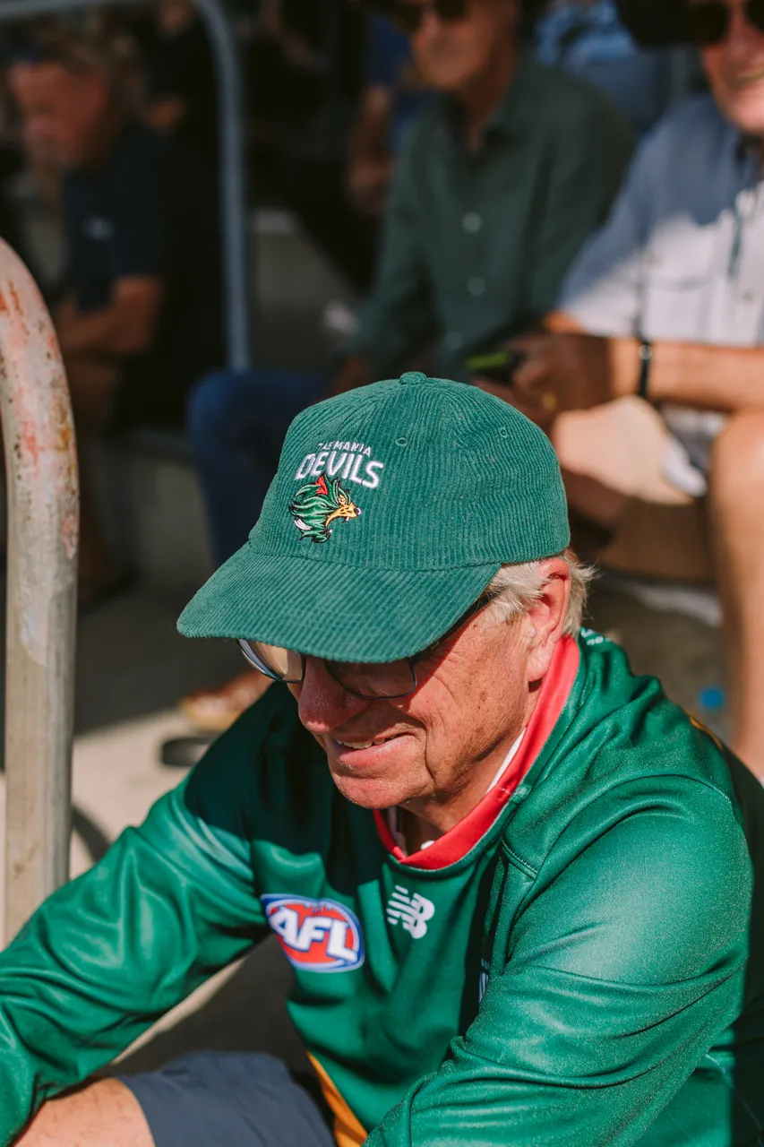 Man in Tasmania Devils Merchandise