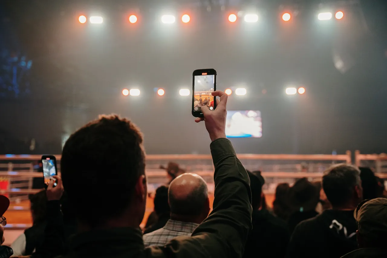 Taking Photos at the Island Stampede Rodeo
