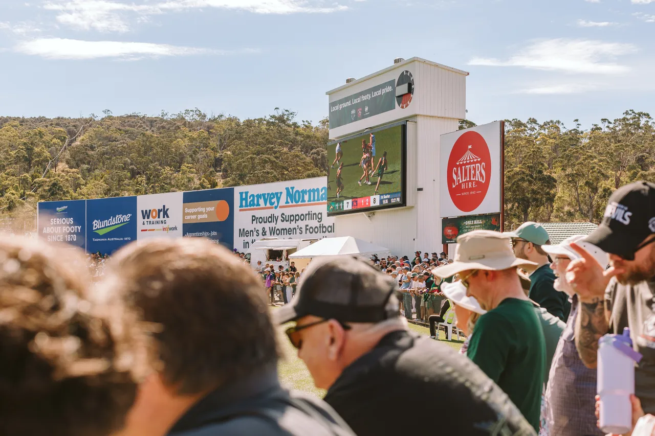Spectators at Tasmania Devils Game
