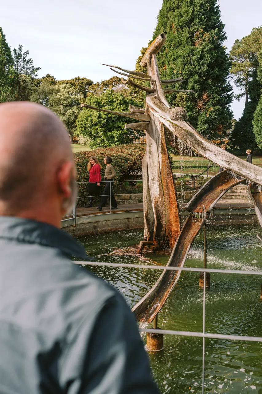 French Explorers Sculpture at the Royal Tasmanian Botanical Gardens