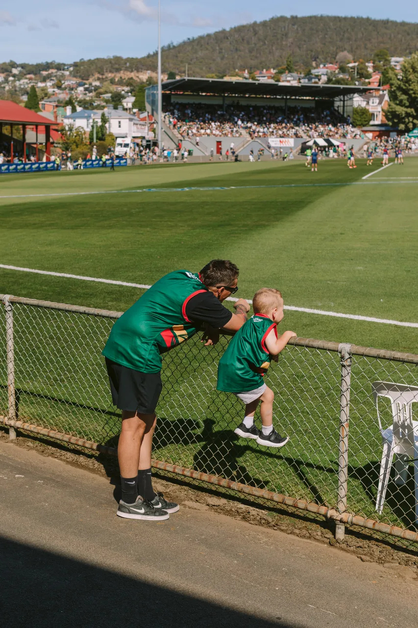 Spectators at Tasmania Devils Game