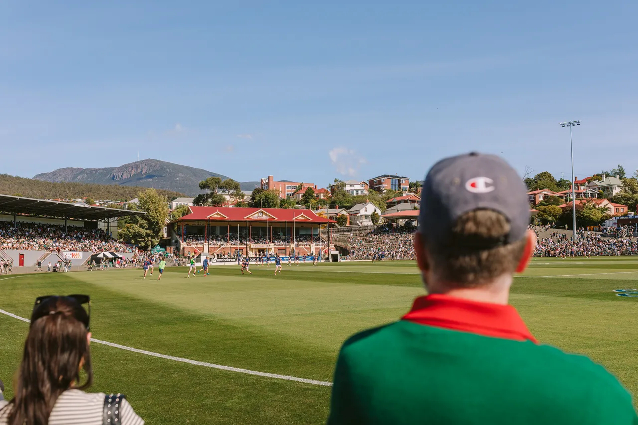 Spectators at Tasmania Devils Game