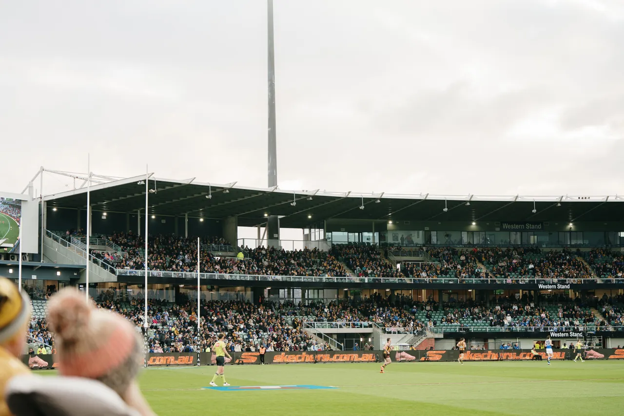 Western Grandstand at UTAS Stadium