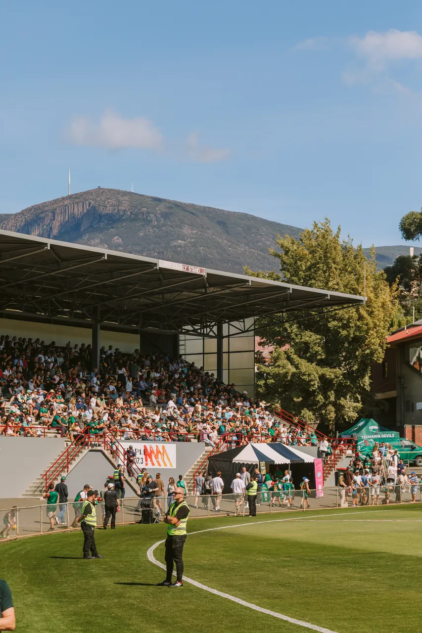 Spectators at Tasmania Devils Game