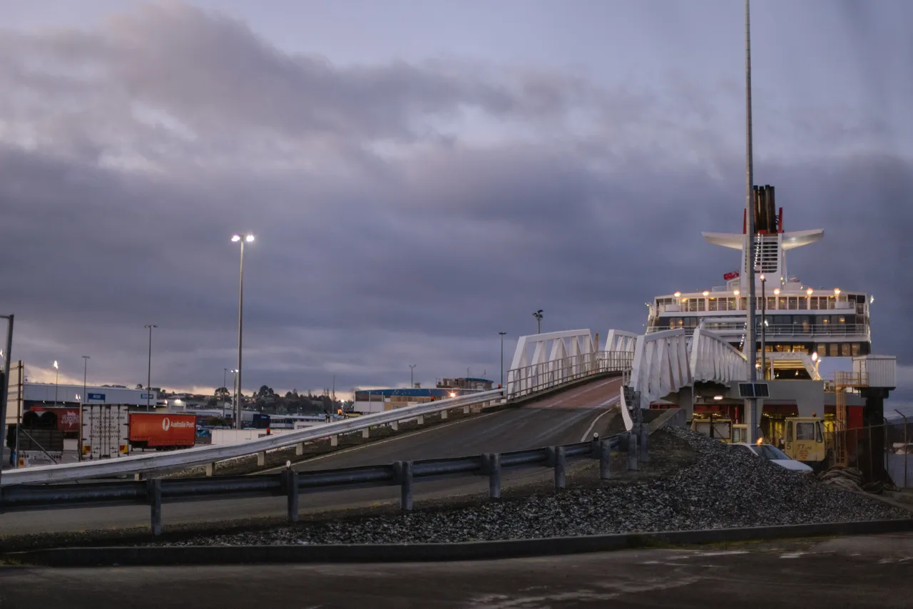 Spirit of Tasmania at Night