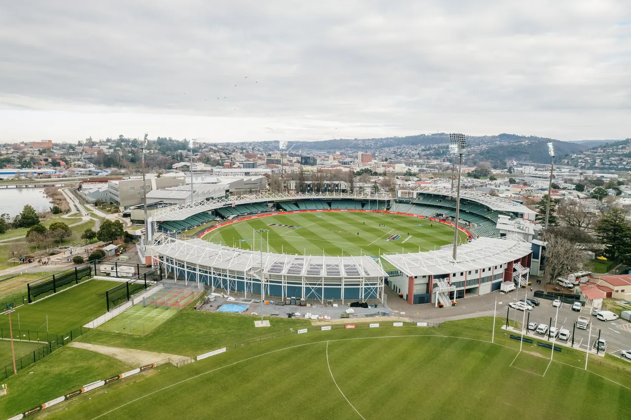 Aerial View of UTAS Stadium