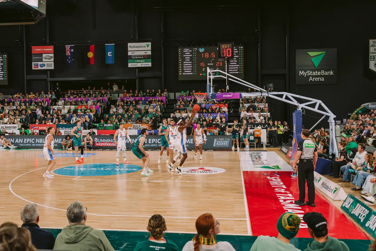 Tasmania JackJumpers Game at MyState Bank Arena