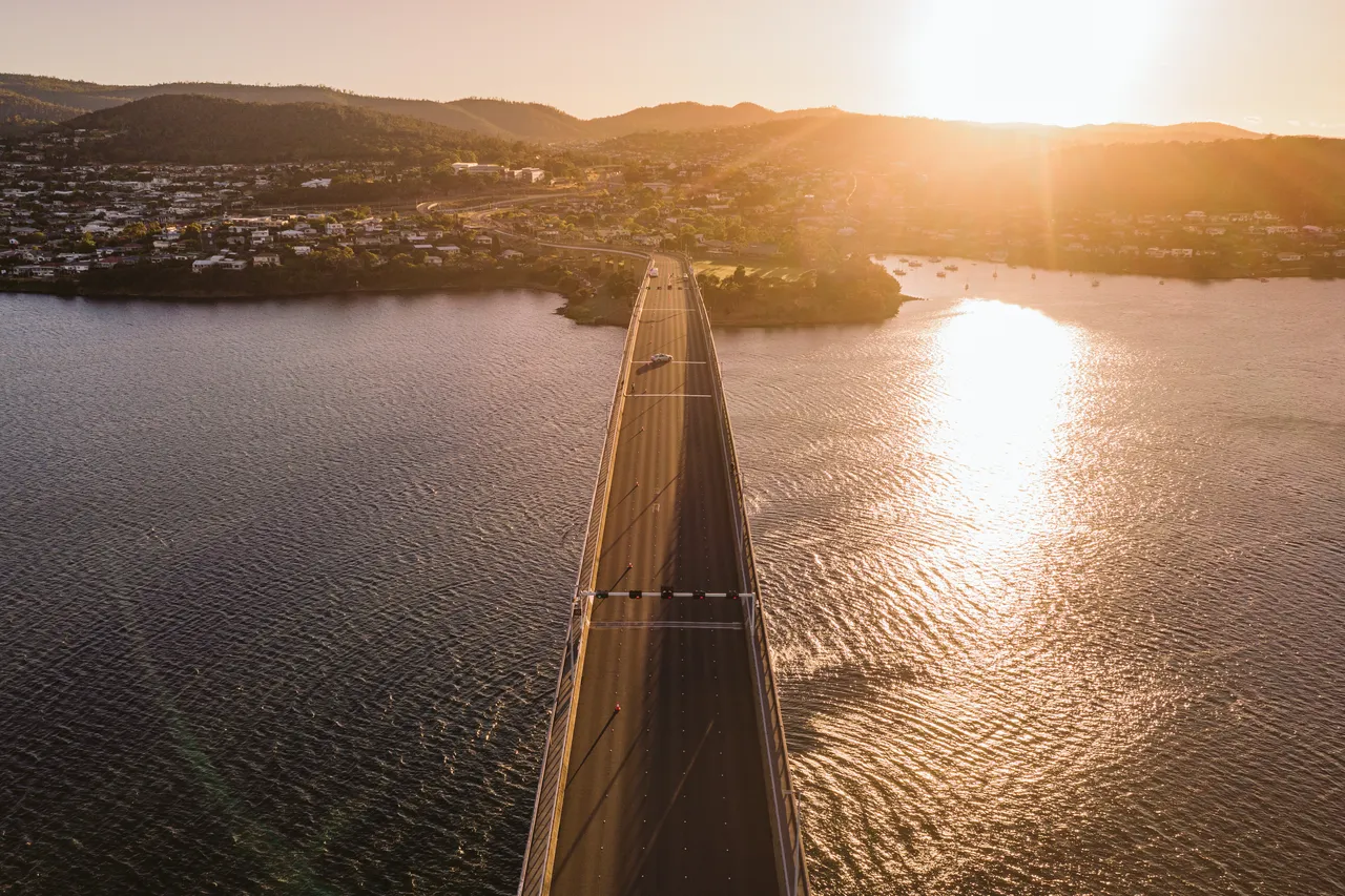 Tasman Bridge at Sunrise