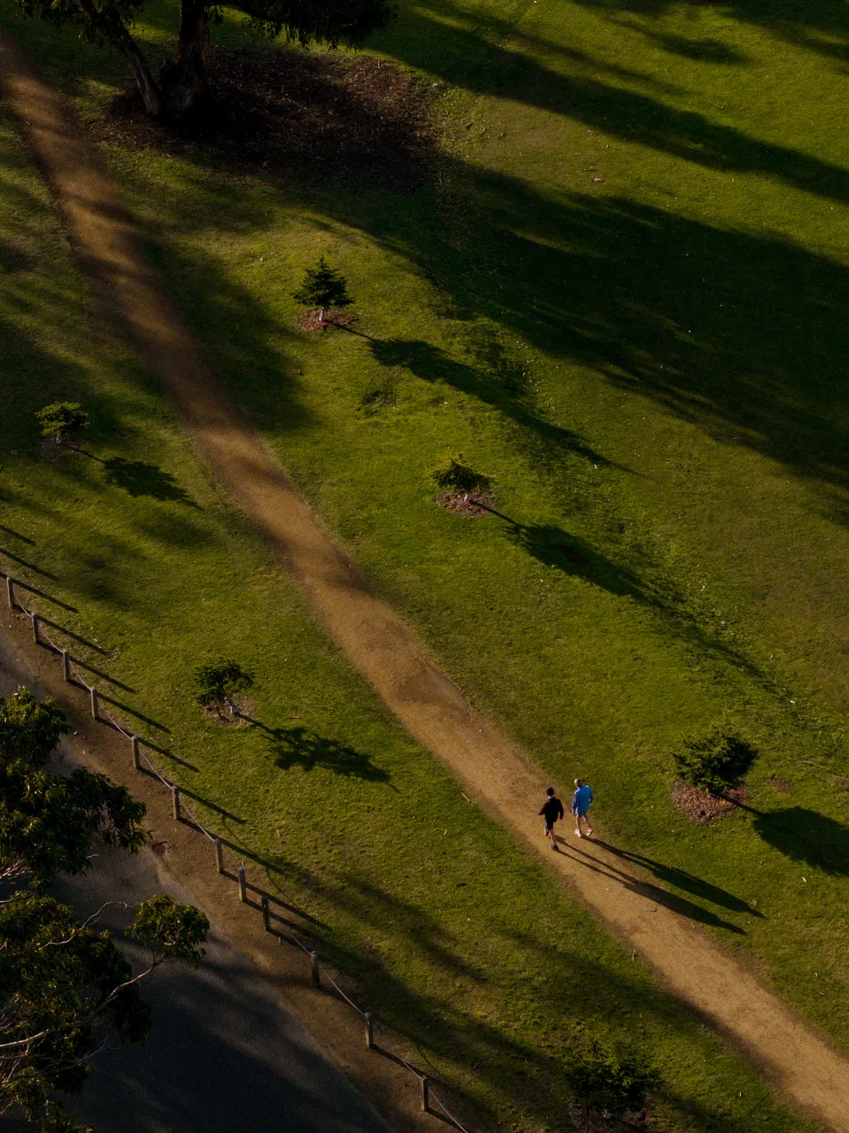 People Walking Aerial