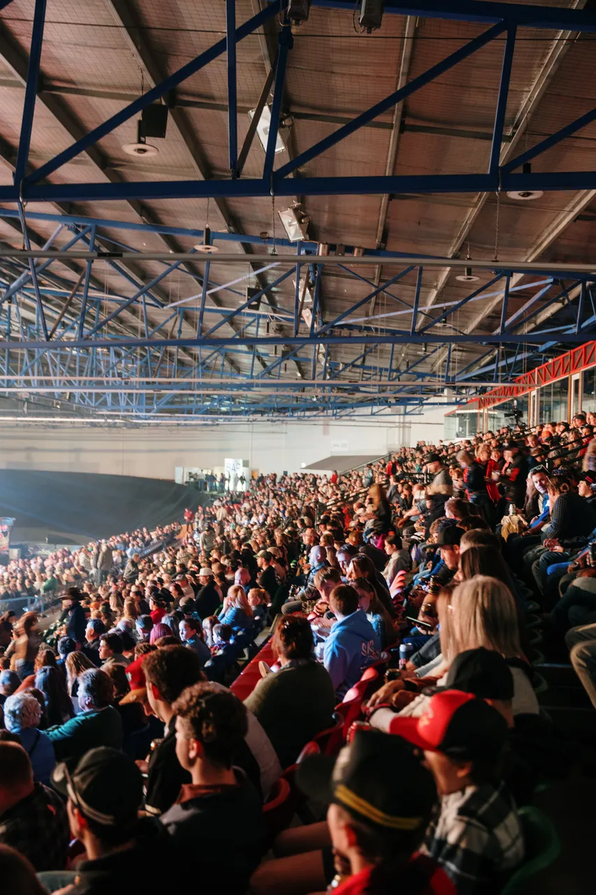 Crowd at the Island Stampede Rodeo
