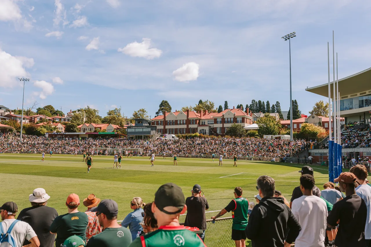 Spectators at Tasmania Devils Game