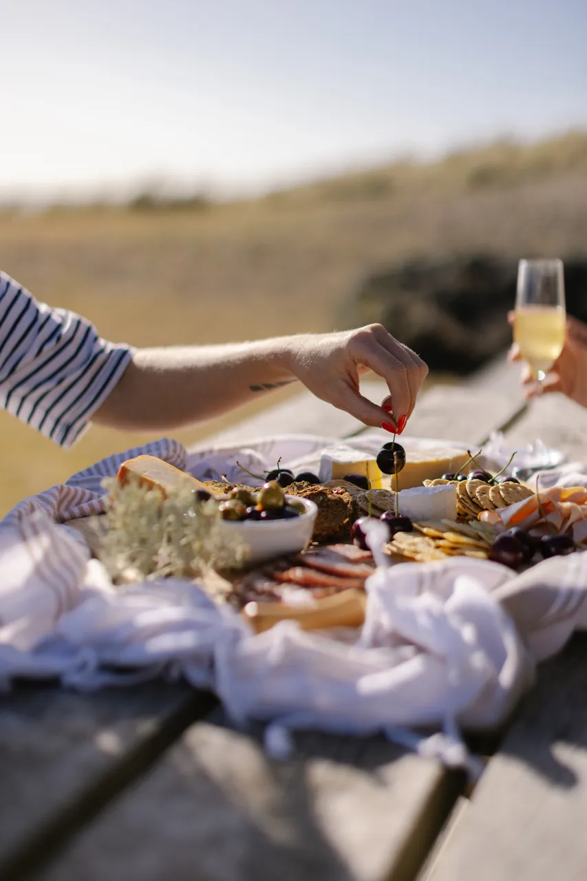 Outdoor Picnic Cheese Board