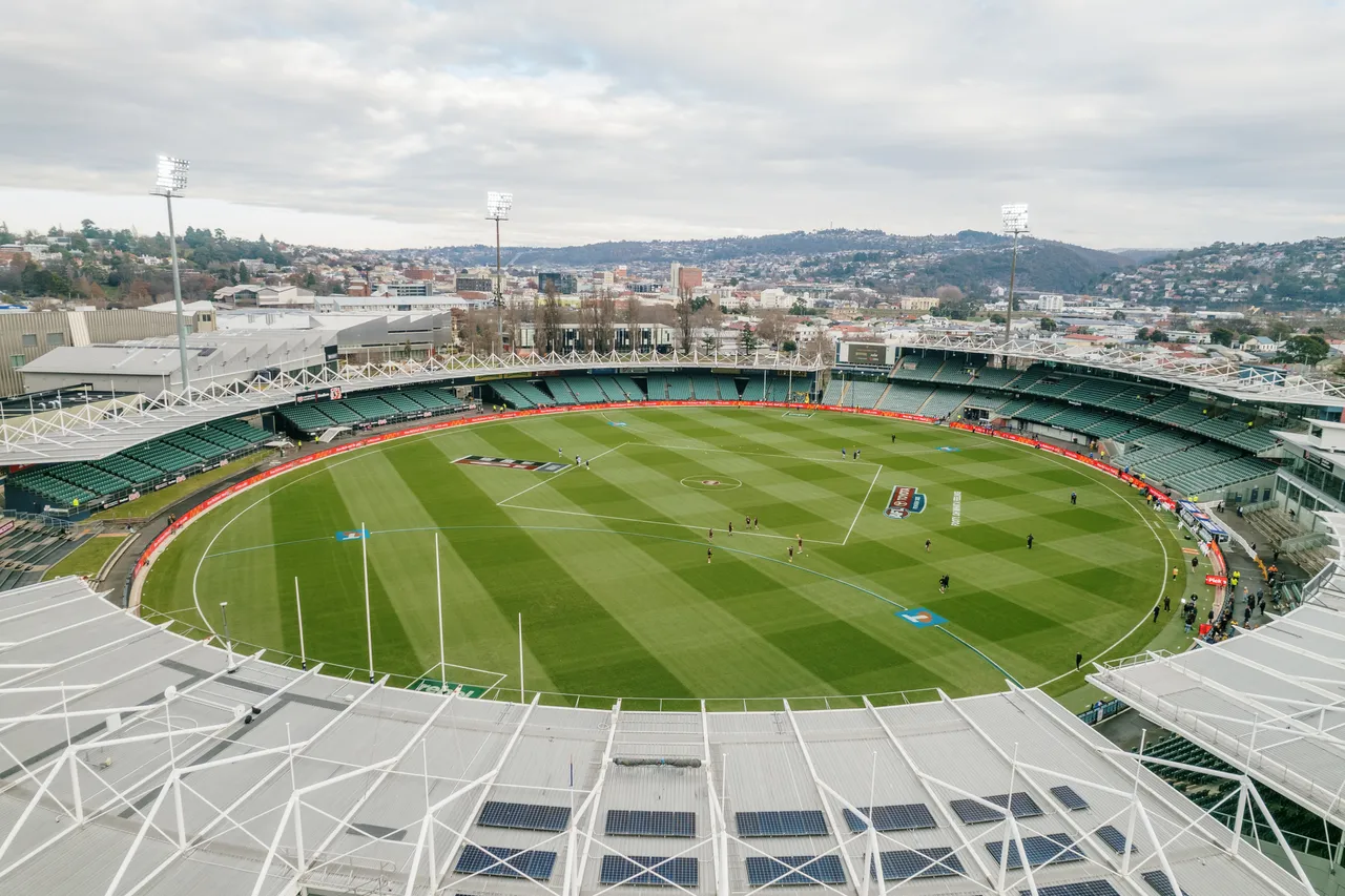 Aerial View of UTAS Stadium