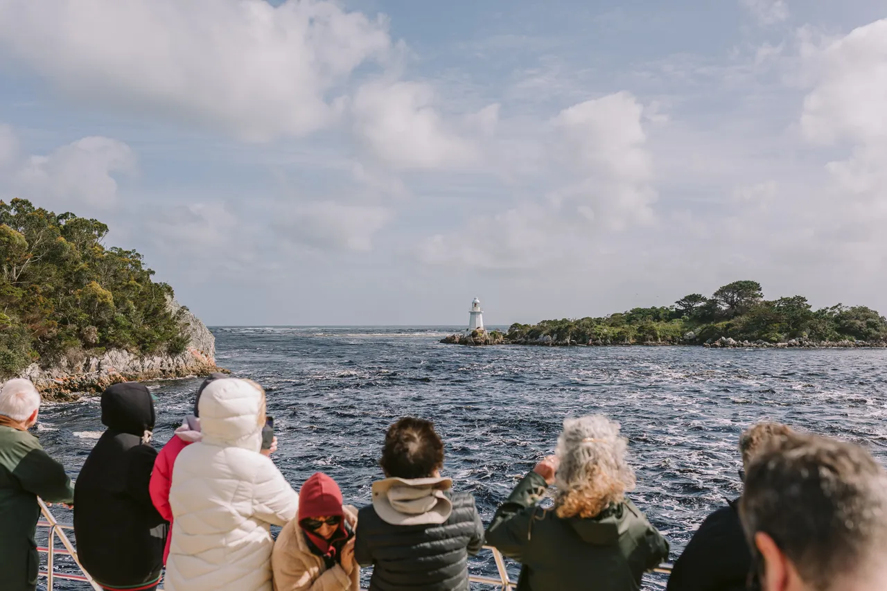 Boat View of Entrance Island