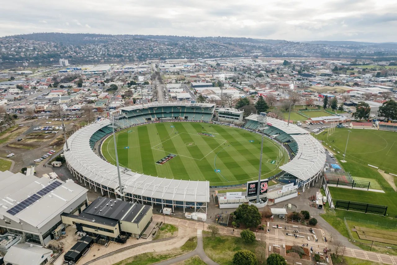 Aerial View of UTAS Stadium