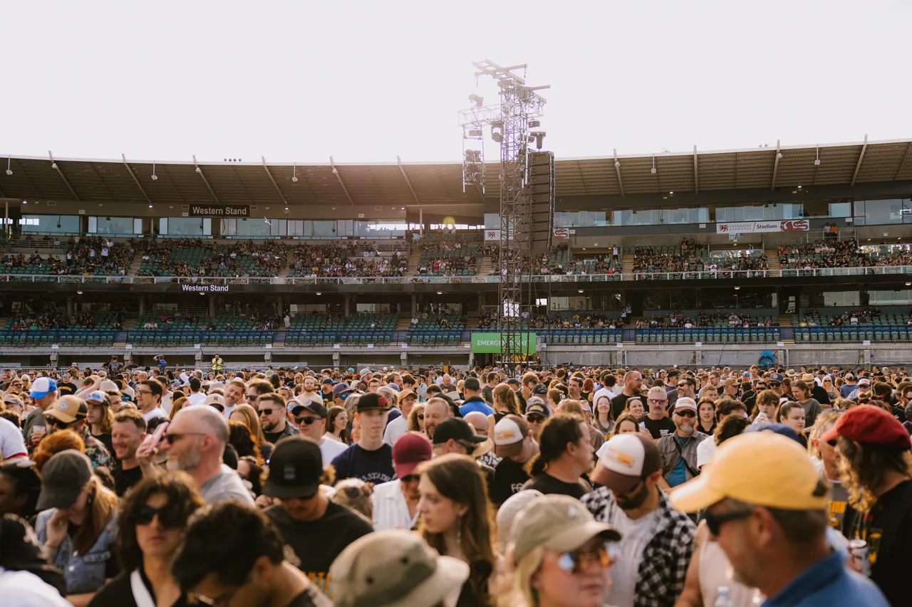 Crowd Gathering in UTAS Stadium