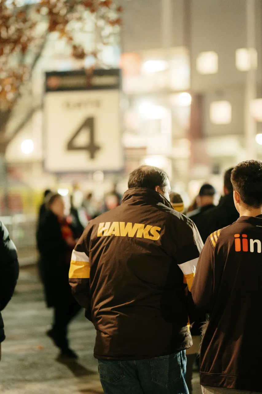 Hawks Supporters at UTAS Stadium