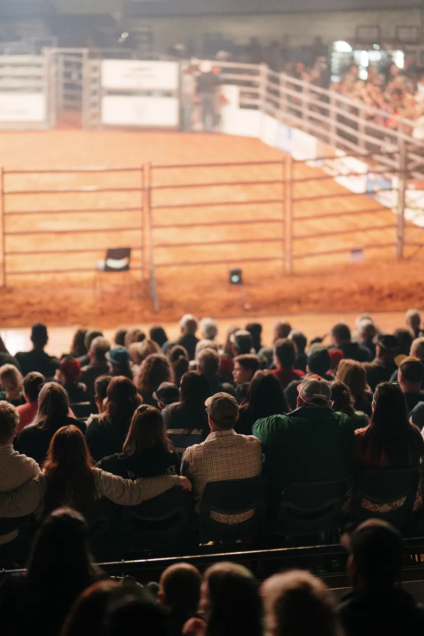 Silverdome Crowd for the Island Stampede Rodeo