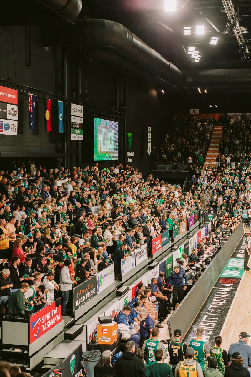 Spectators at MyState Bank Arena