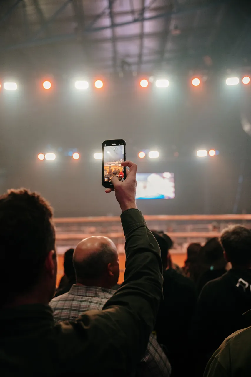 Taking Photos at the Island Stampede Rodeo