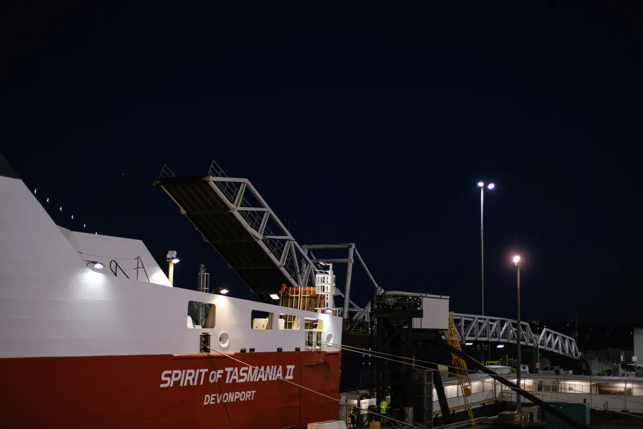 Spirit of Tasmania at Night