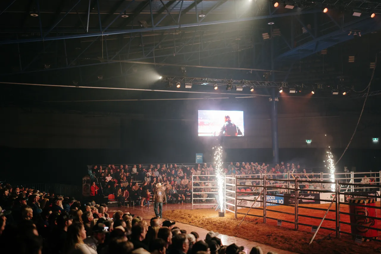 Sparklers at the Island Stampede Rodeo