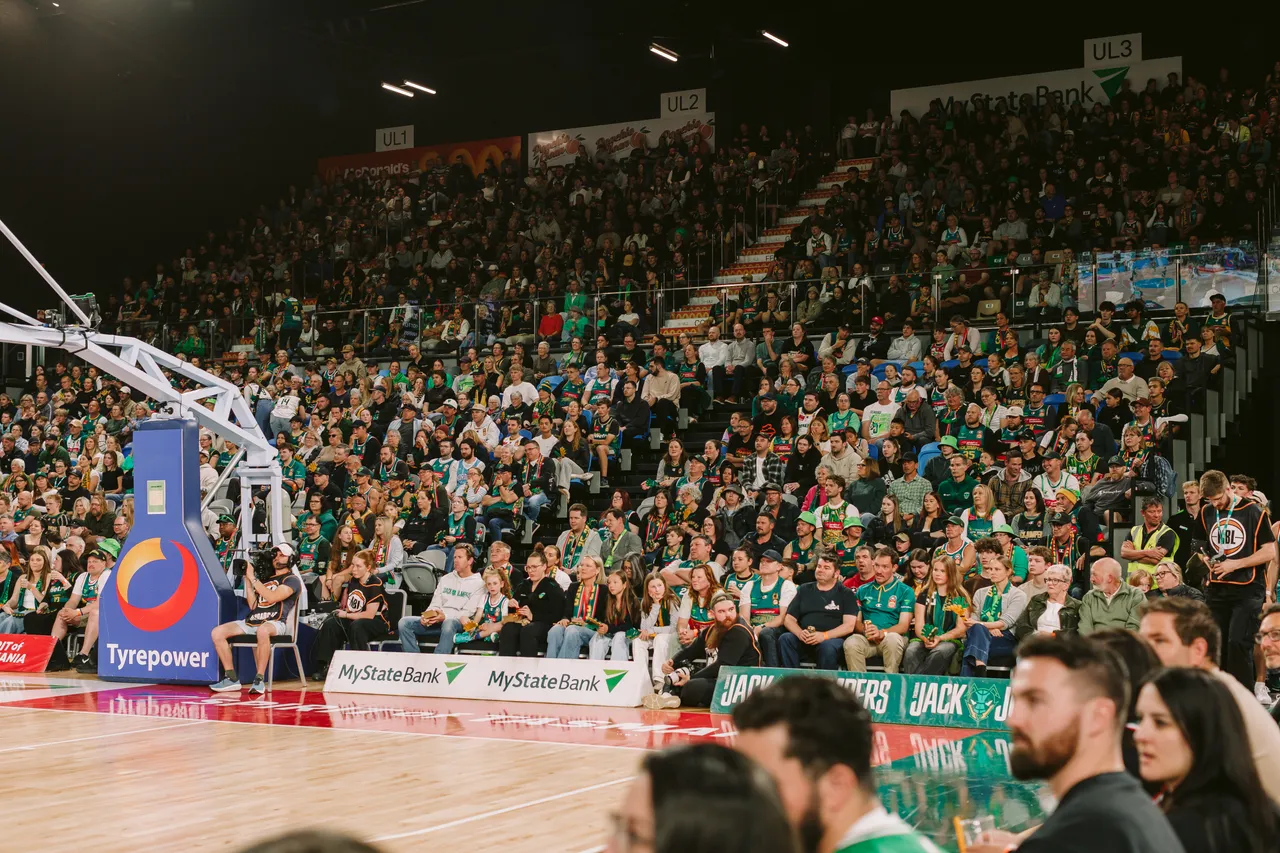 Spectators at MyState Bank Arena