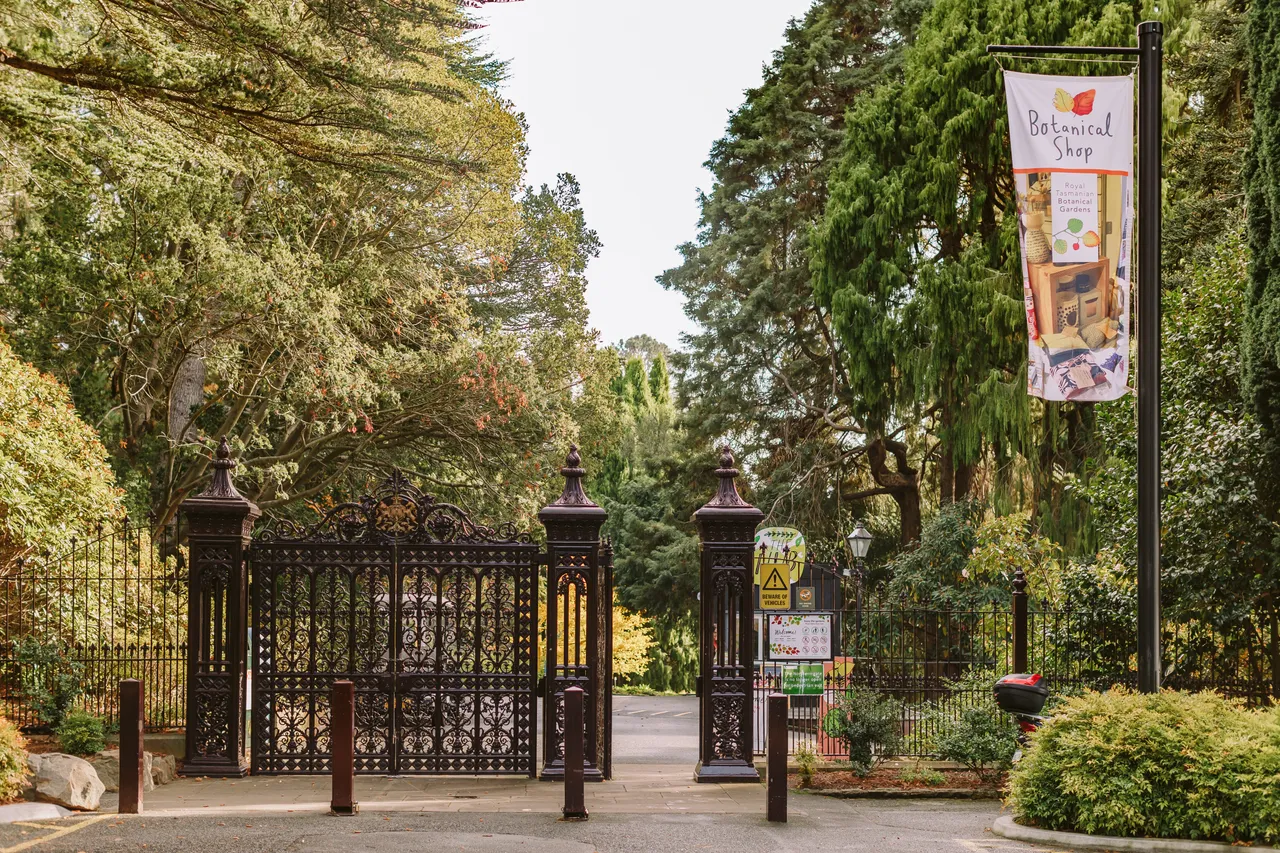 Main Entrance at the Royal Tasmanian Botanical Gardens