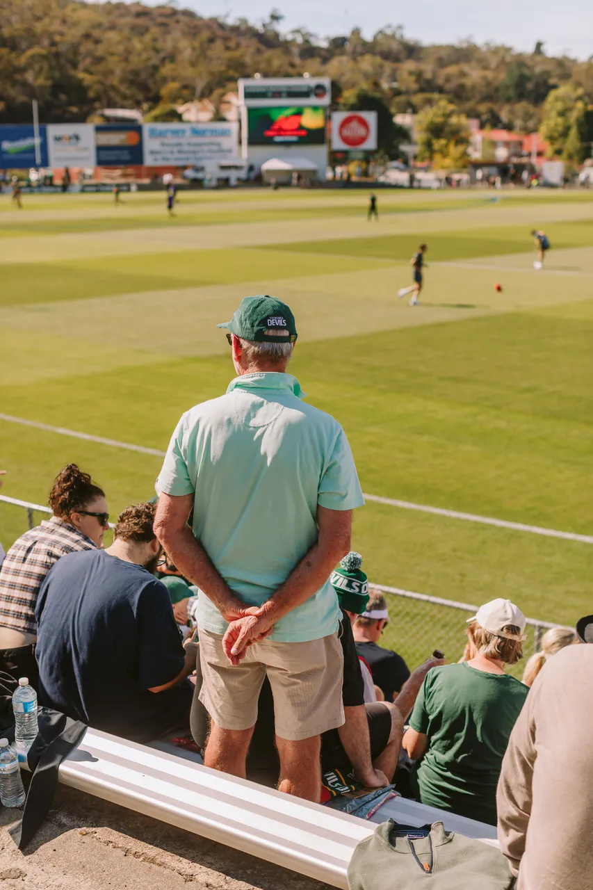 Spectator at Tasmania Devils Game