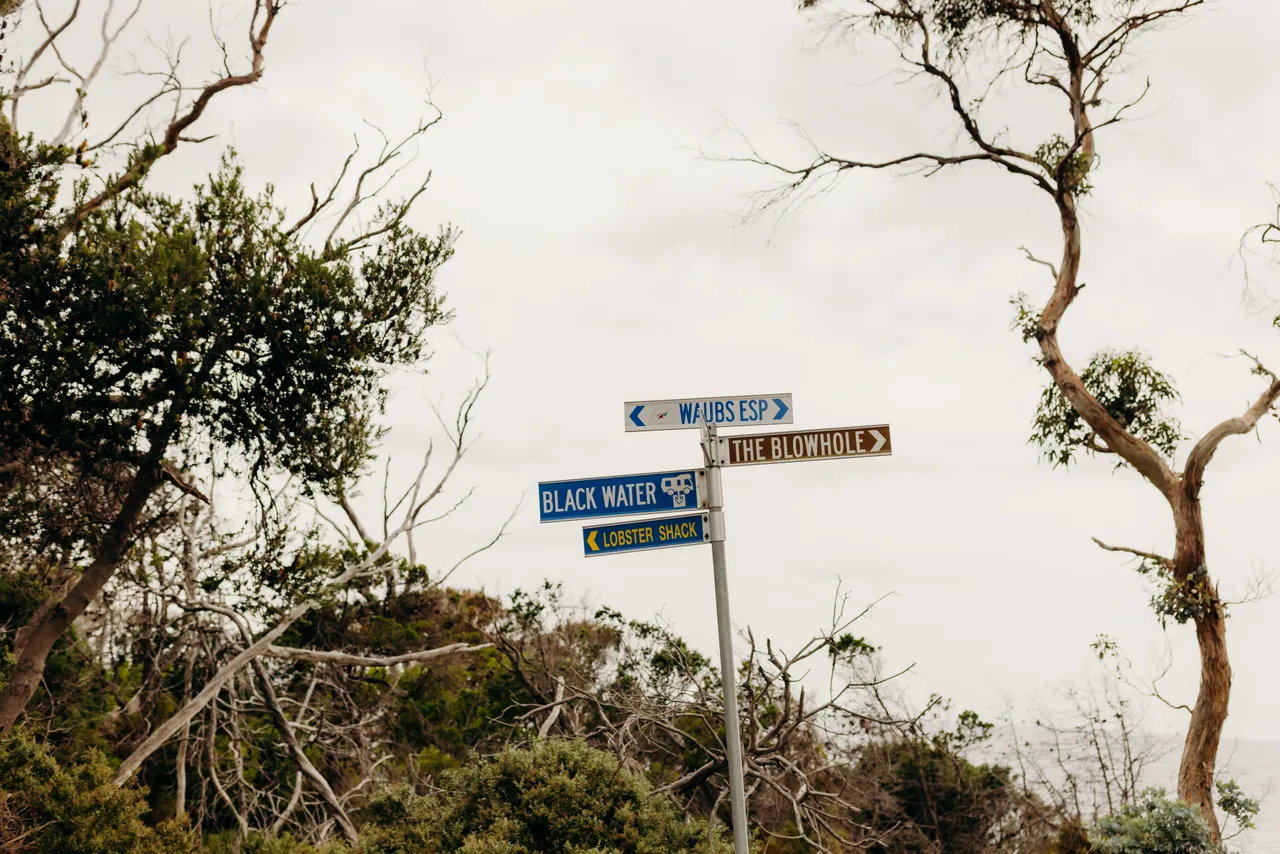 Street Signs in Bicheno