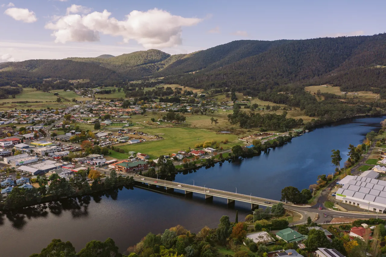 Huonville Aerial View