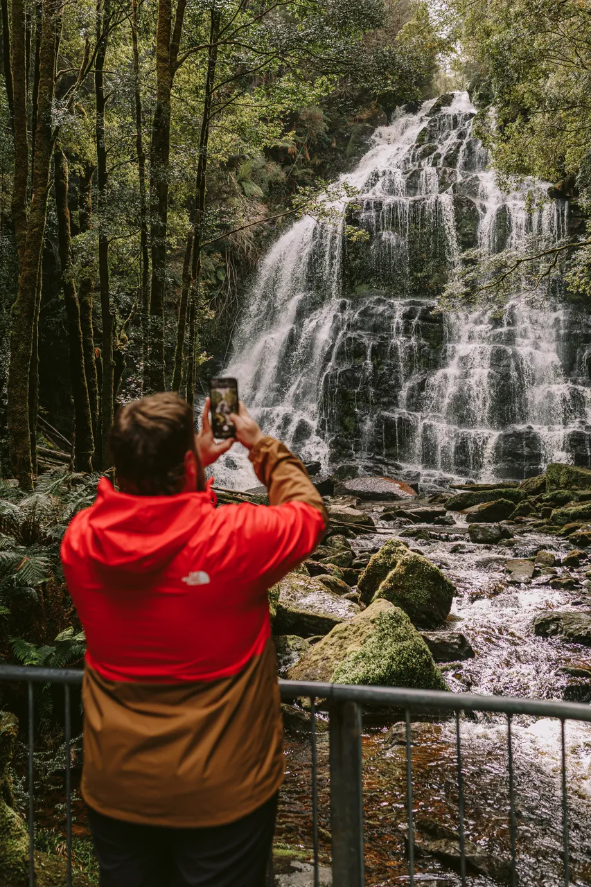 Taking Photos at Nelson Falls