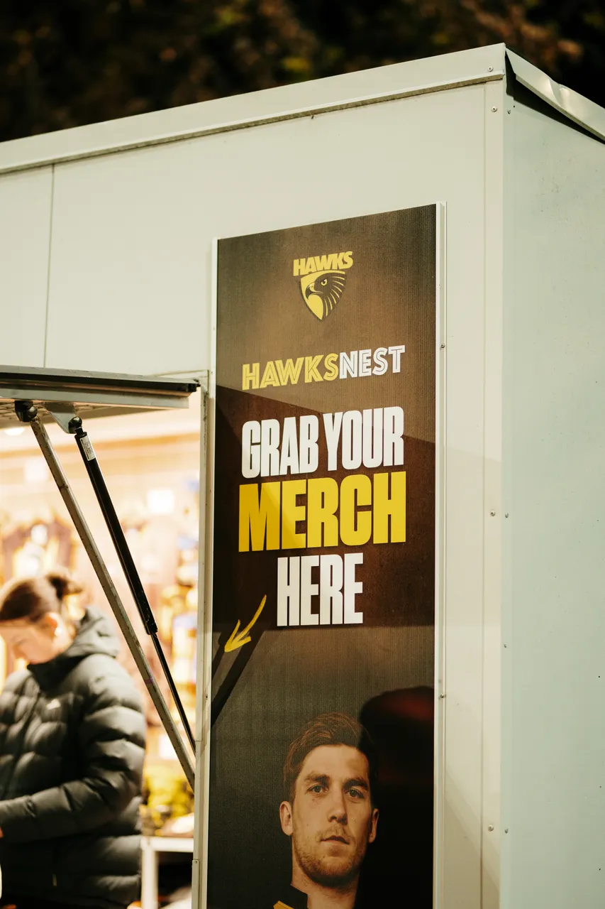 Hawks Merchandise at UTAS Stadium