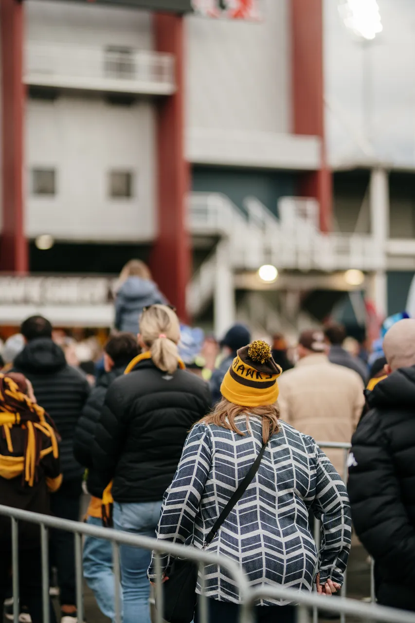 Spectators Entering UTAS Stadium