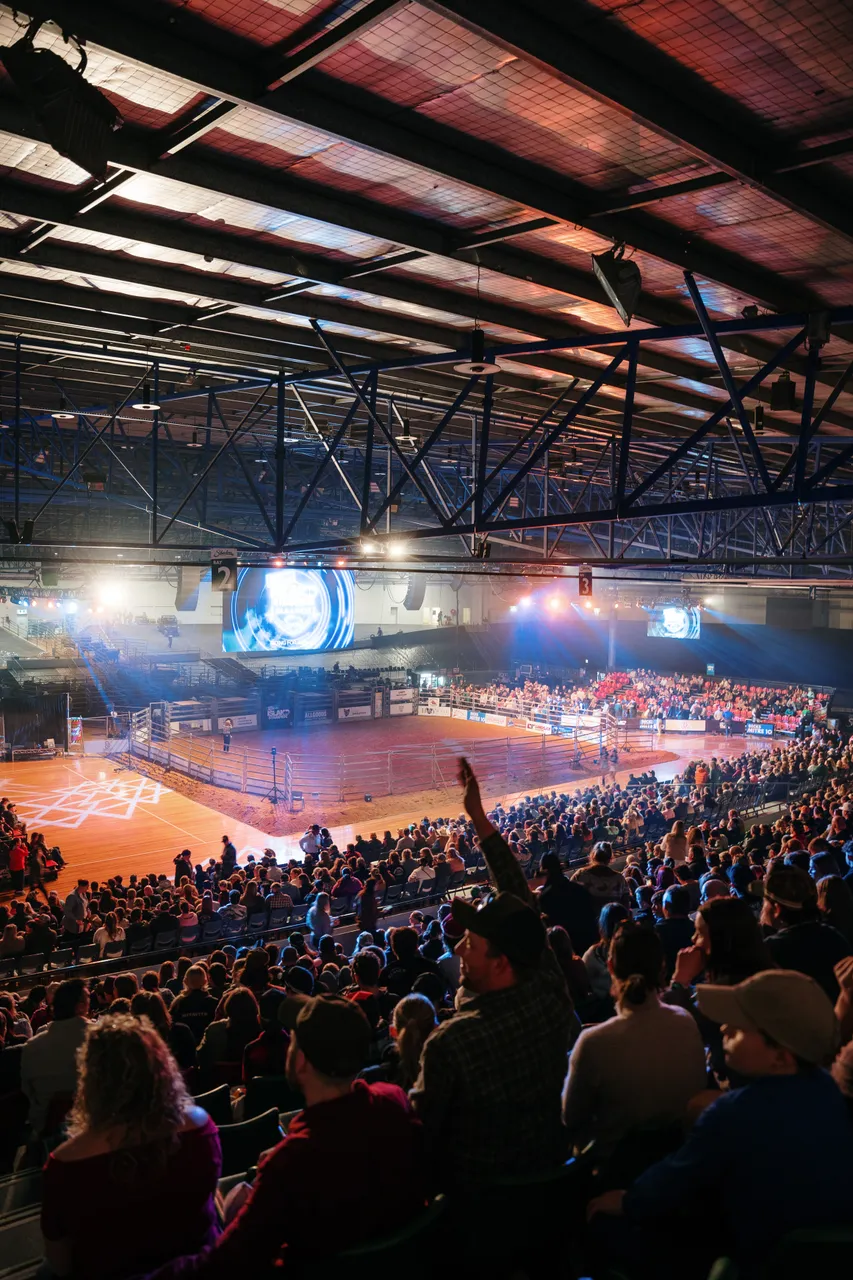 Crowd at the Island Stampede Rodeo