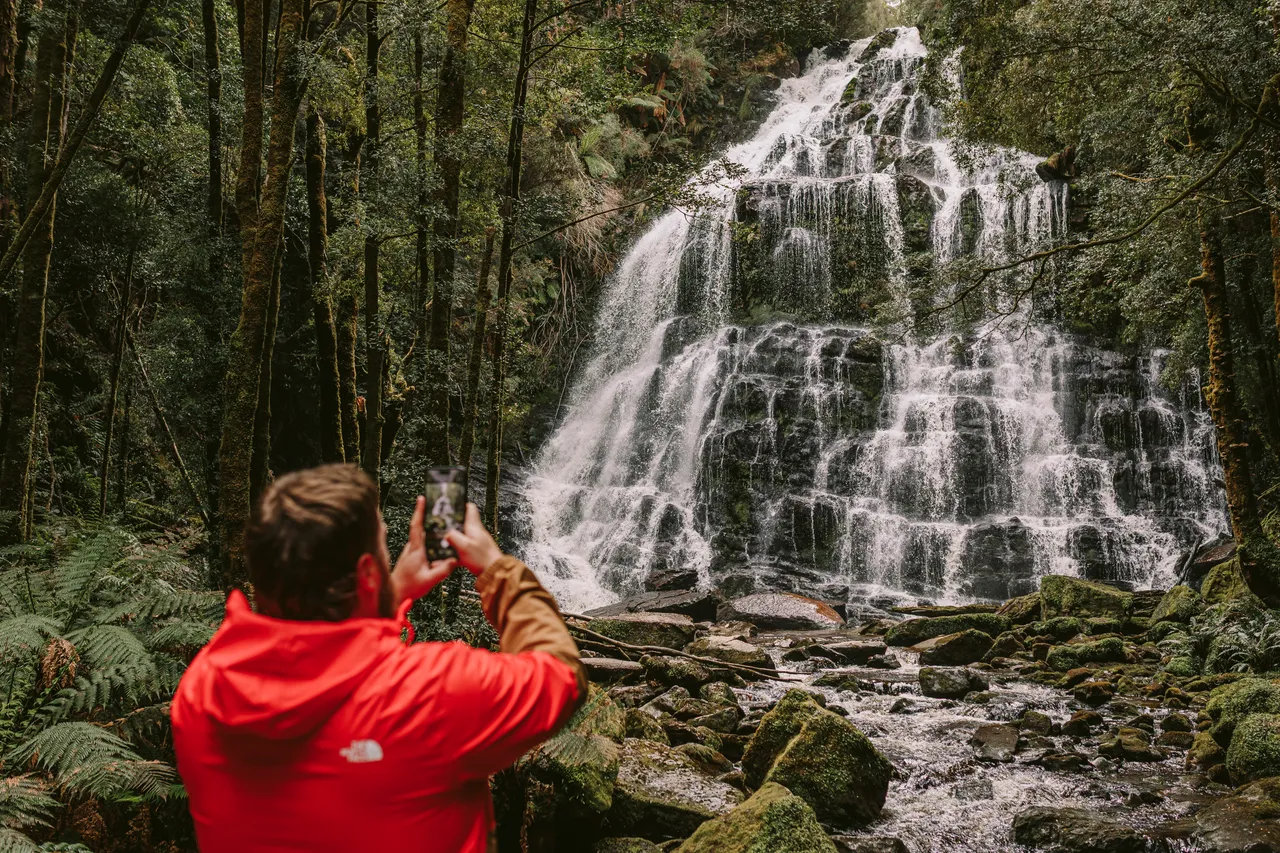 Taking Photos at Nelson Falls