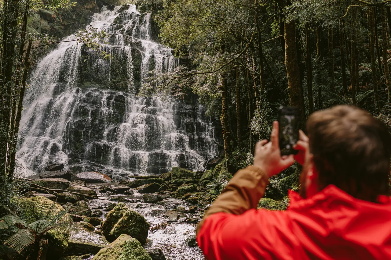 Taking Photos at Nelson Falls