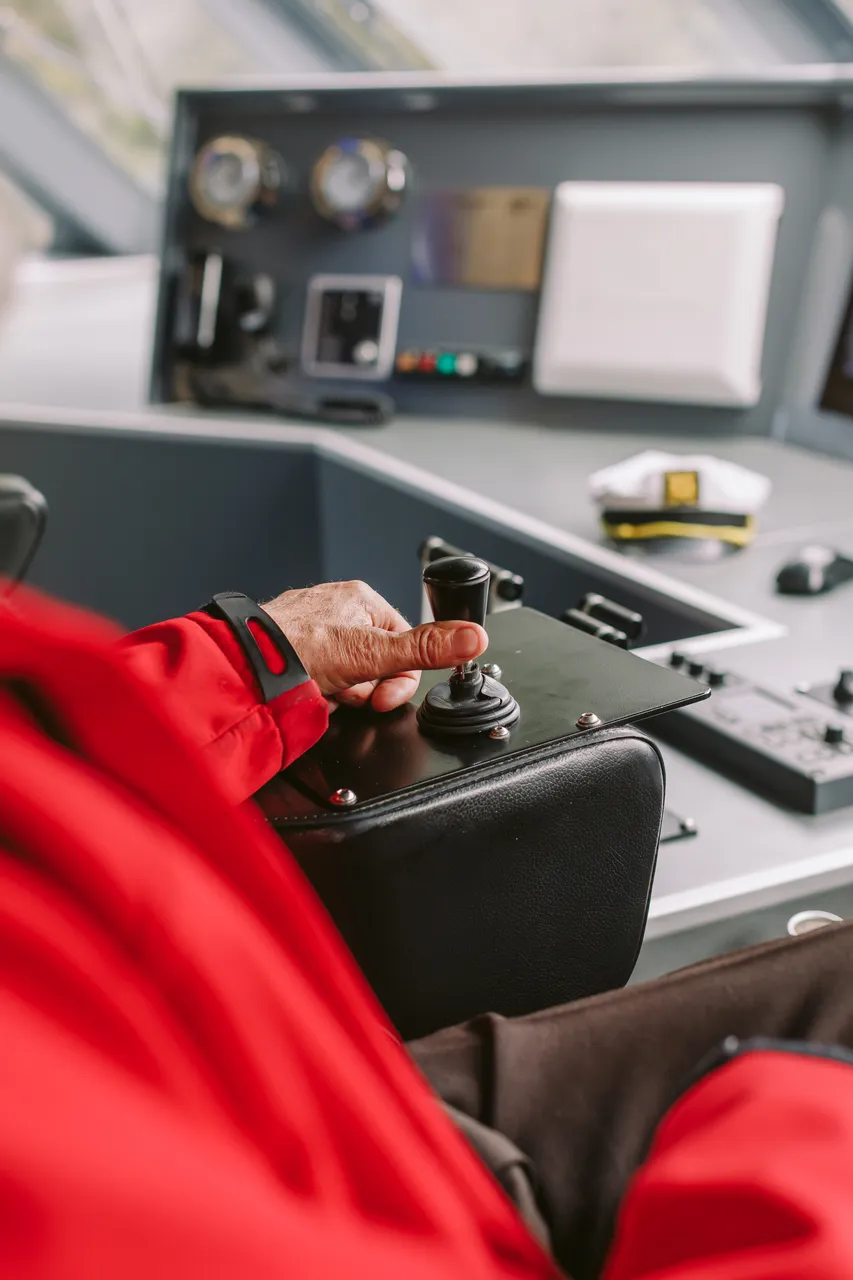 Skipper Steering the Harbour Master II