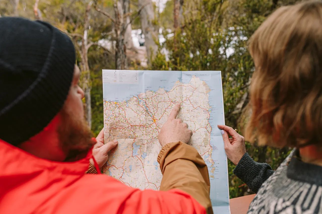 Looking at Tasmanian Map