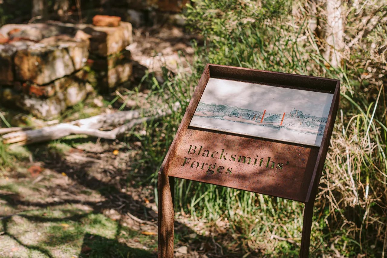 Signage on Sarah Island