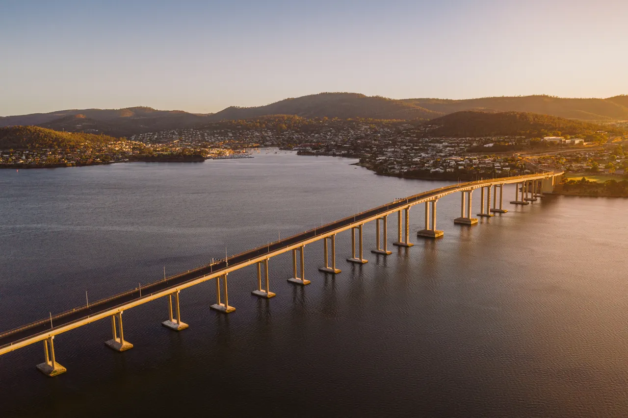 Tasman Bridge at Sunrise