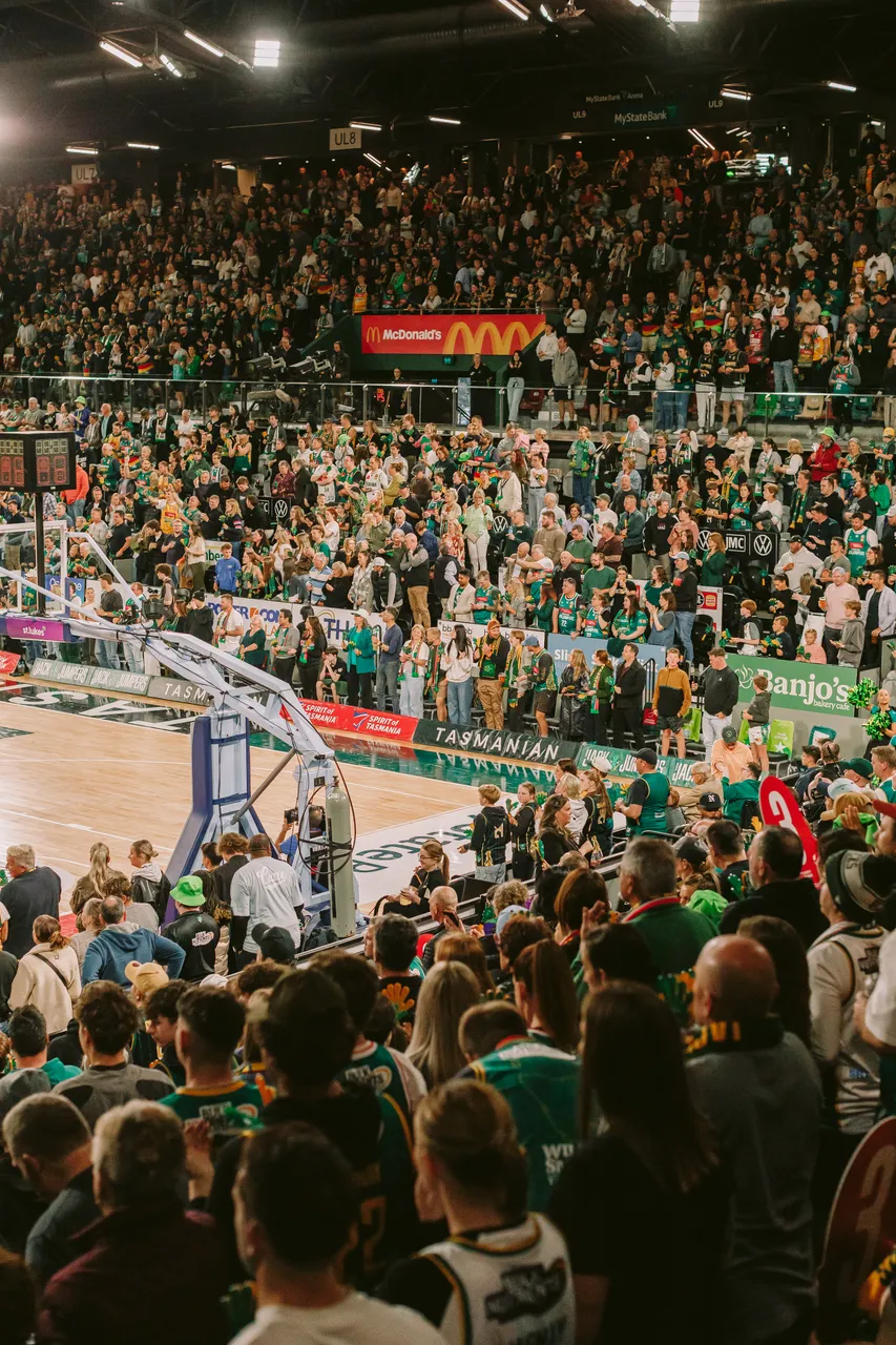 Spectators at MyState Bank Arena