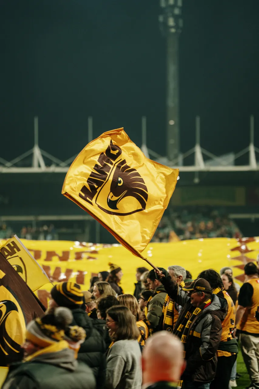 Hawks Flag at UTAS Stadium